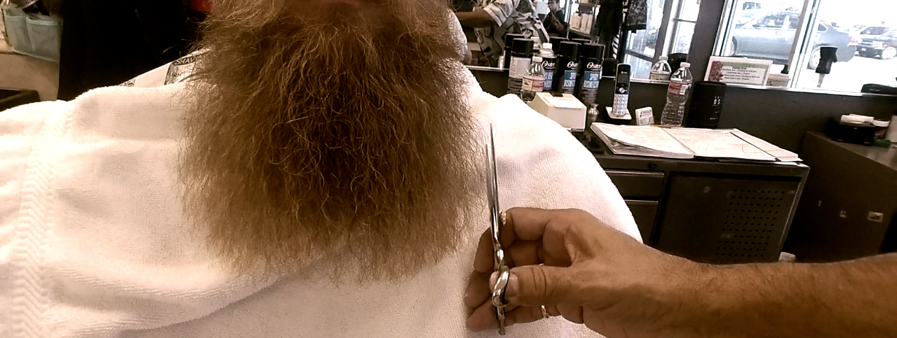 Beard Trimming Tip, Advice, Beard Care, Scissors, Towel, Beard