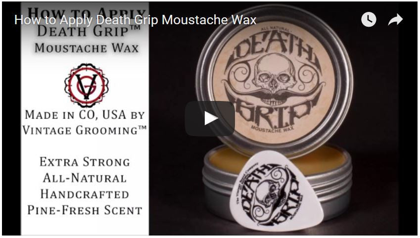 How to Apply Death Grip™ Moustache Wax Video Tutorial