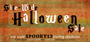 13% off Halloween Coupon!