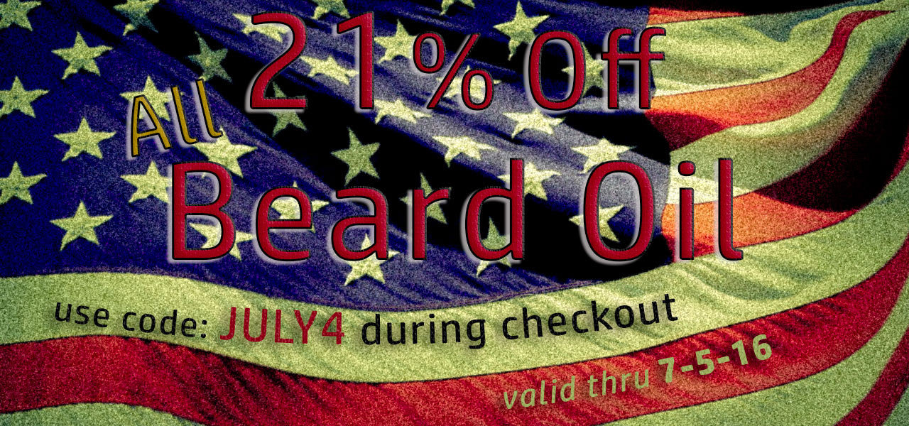 July 4th Beard Oil Sale!