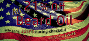 July 4th Beard Oil Sale!