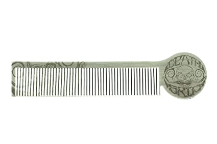 Handcrafted Steel Death Grip Mustache Comb For Handlebar Moustaches Pompadours Beards & Other Men's Hairstyles