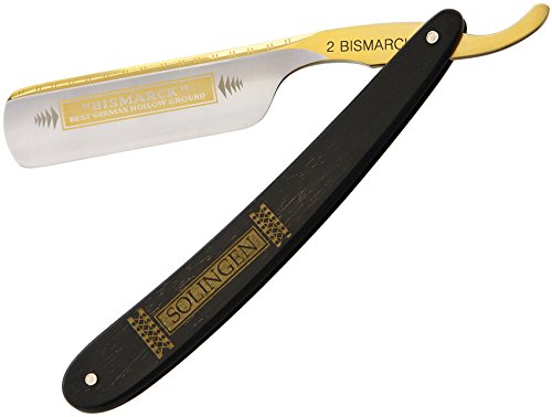 DOVO Bizmark Straight Razor with Ebony Wood Handle 6/8 Inch Solingen, 10 g.