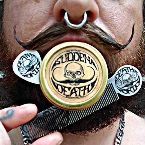 Mustache Wax Strong Hold Grooming For Men 1oz Sudden Death Moustache