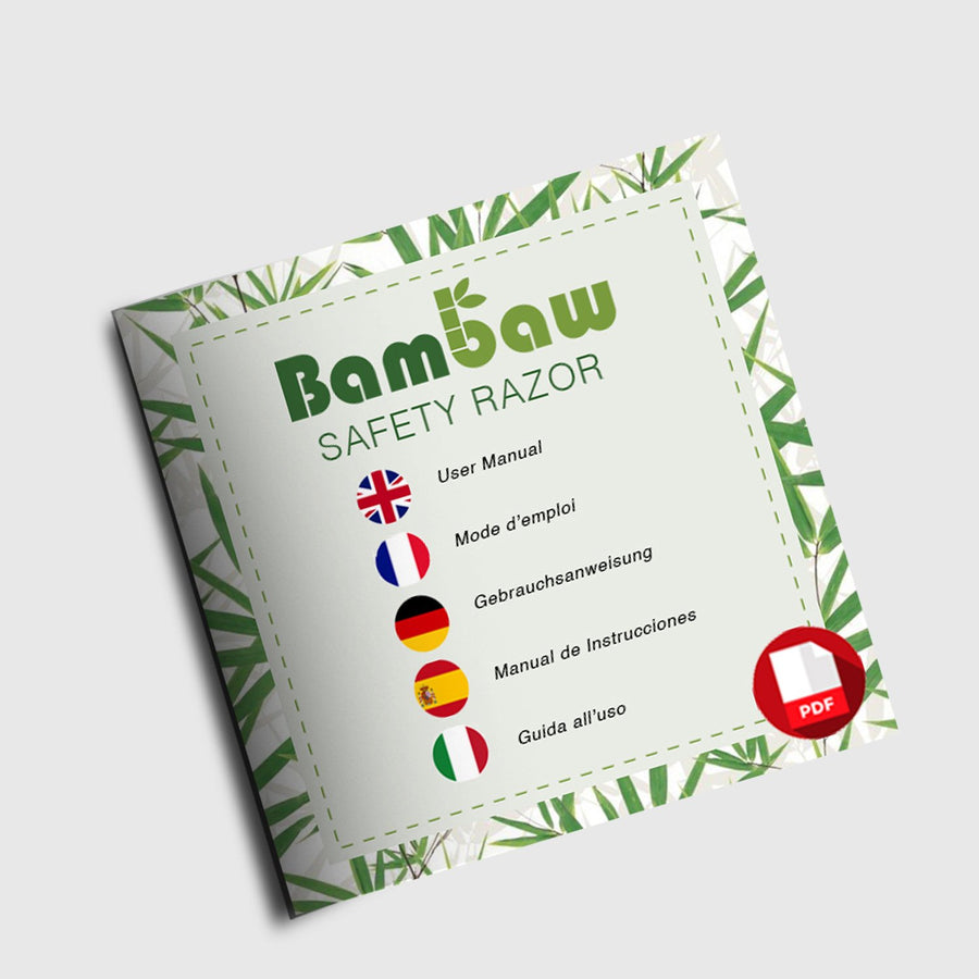 Double Edge Safety Razor with Long Bamboo Handle by Bambaw